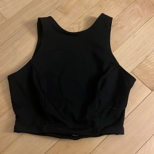 Free People backless black tank